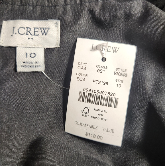 NWT Women's J.Crew Ruffleneck Floral Shift Dress - Picture 3 of 12